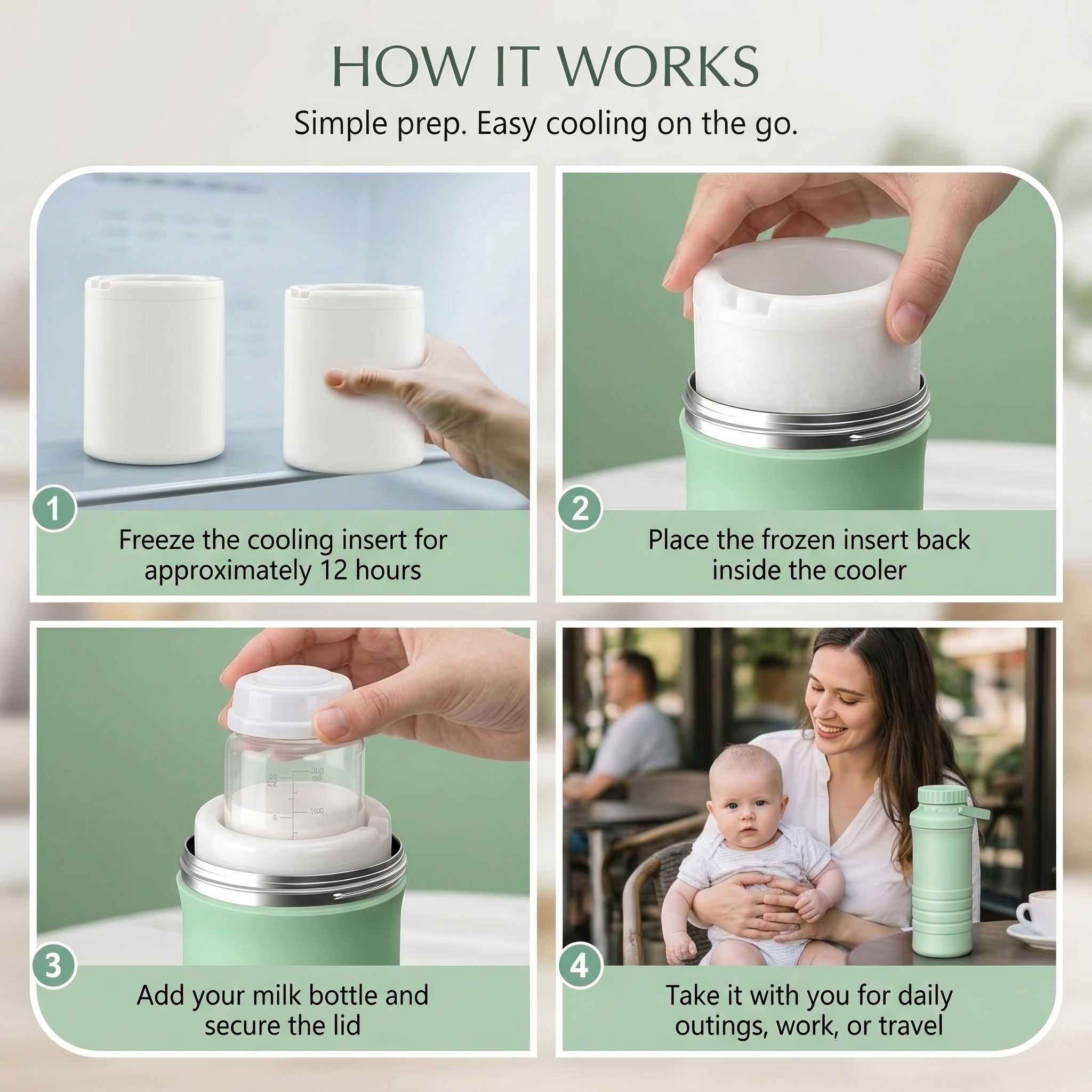 Portable Breast Milk Cooler Set – 600ml