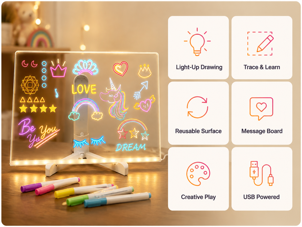 Glow & Trace LED Drawing Board