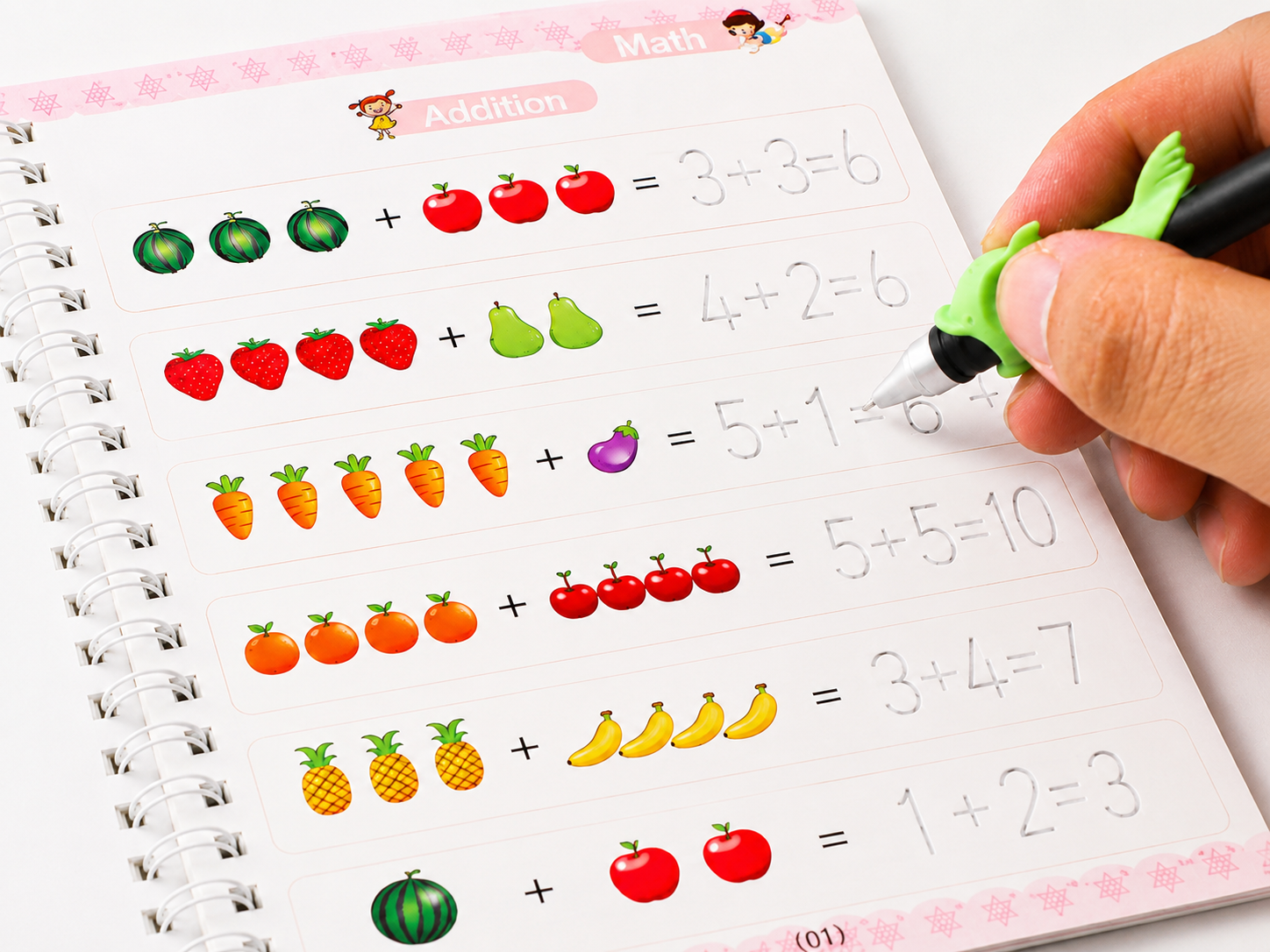 Magic Groove Reusable Handwriting Practice Set – 4 Books + 10 Refills