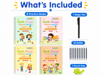 Magic Groove Reusable Handwriting Practice Set – 4 Books + 10 Refills