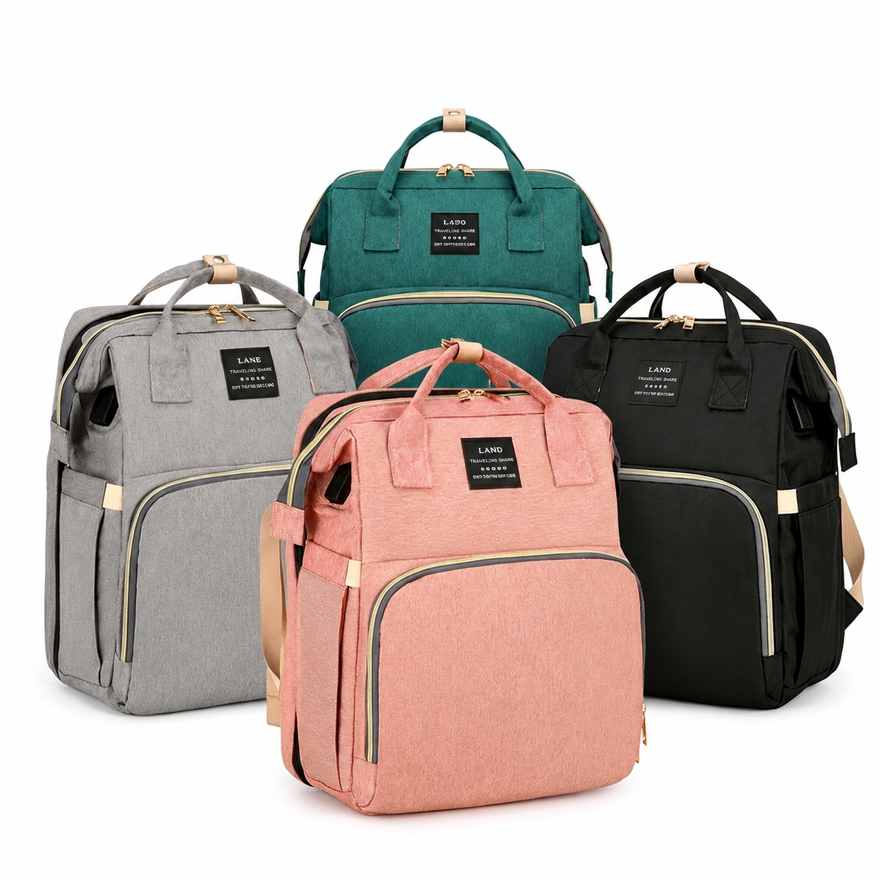 Fold-Out Diaper Backpack & Changing Station