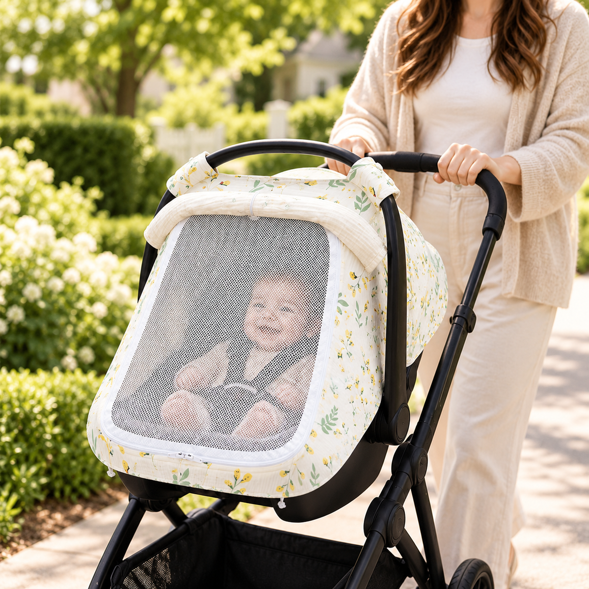 Breathable Baby Stroller Mesh Cover