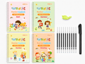 Magic Groove Reusable Handwriting Practice Set – 4 Books + 10 Refills