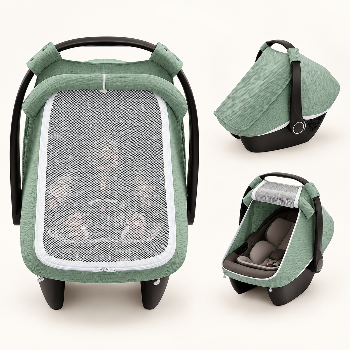 Breathable Baby Stroller Mesh Cover