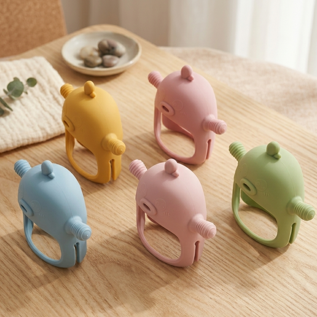 Baby Teething Teether – Gentle Silicone Gum Relief