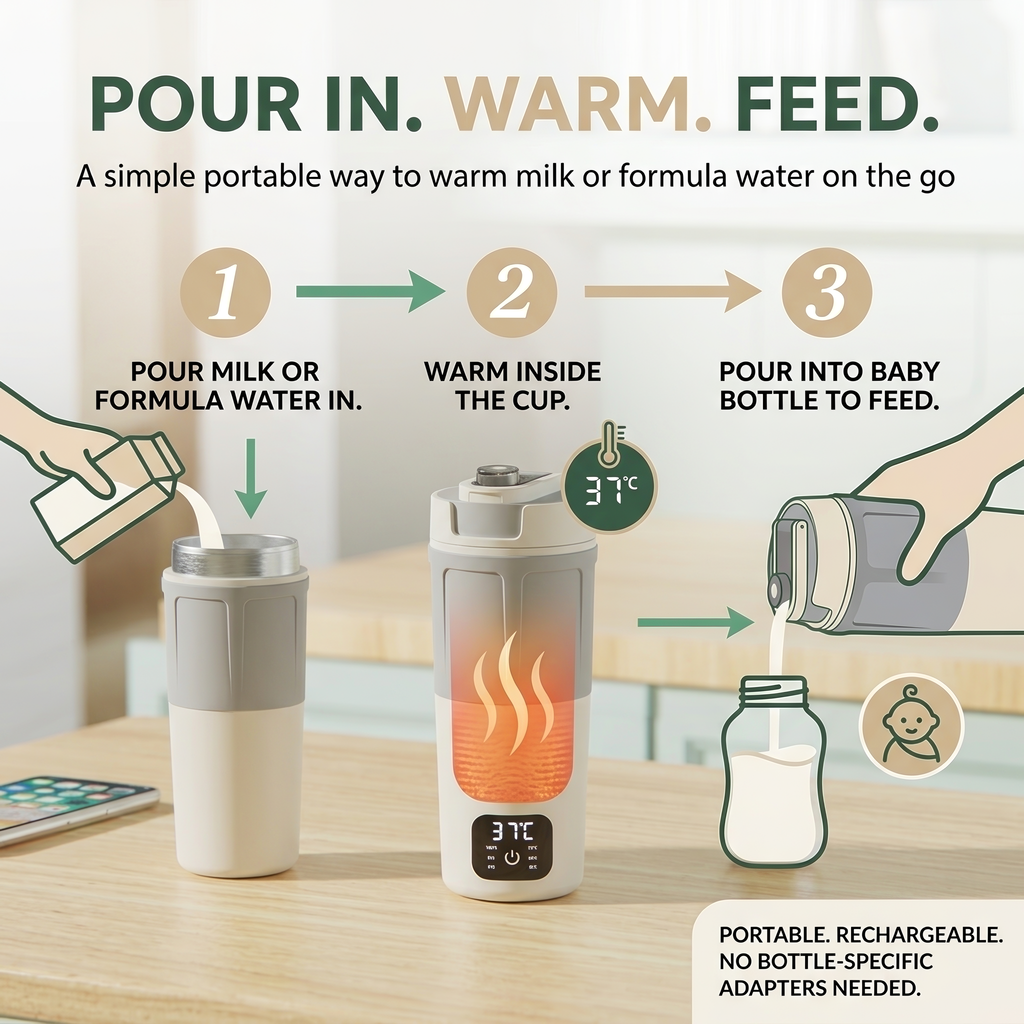 WarmGo Portable Formula & Milk Warmer