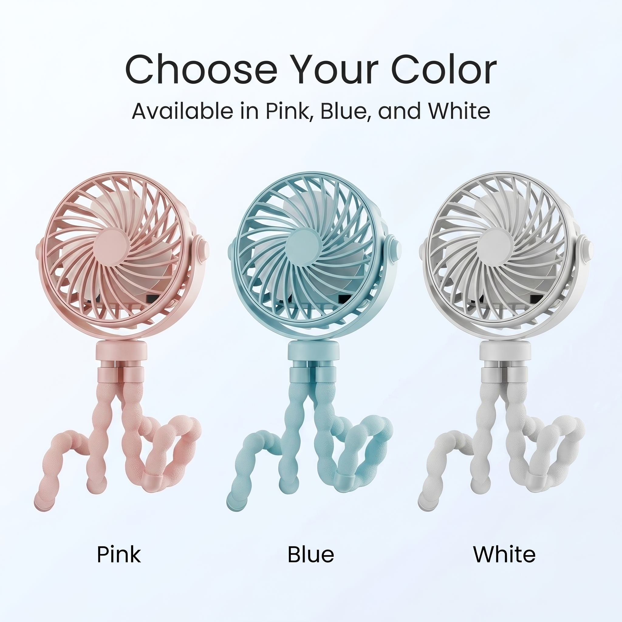 CoolGo Stroller Fan – Portable Clip-On Baby Fan