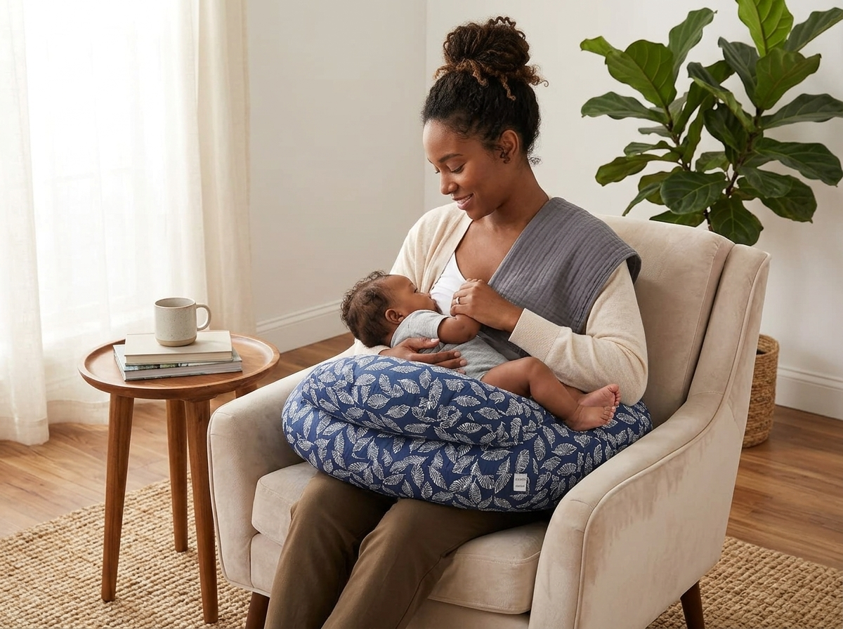 ComfortNest Nursing Support Pillow – Full-Body Feeding Comfort