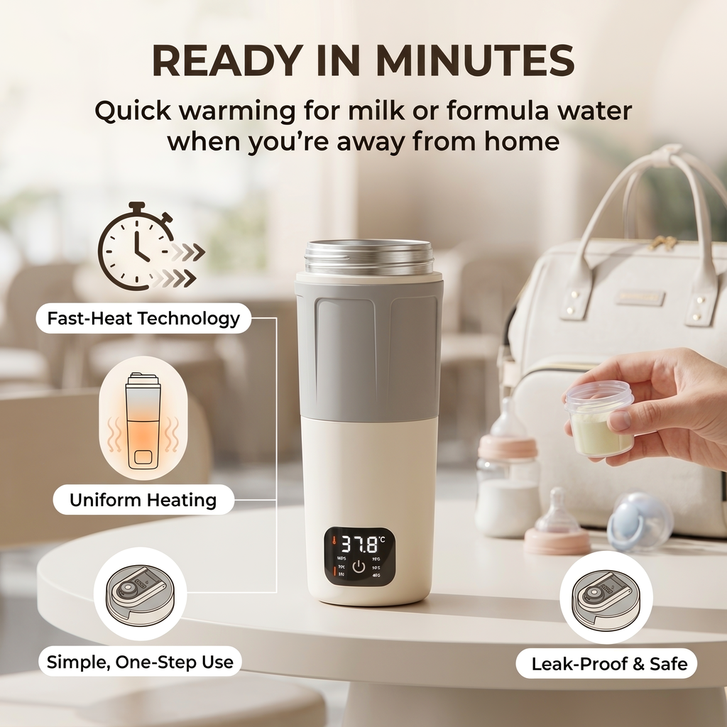 WarmGo Portable Formula & Milk Warmer