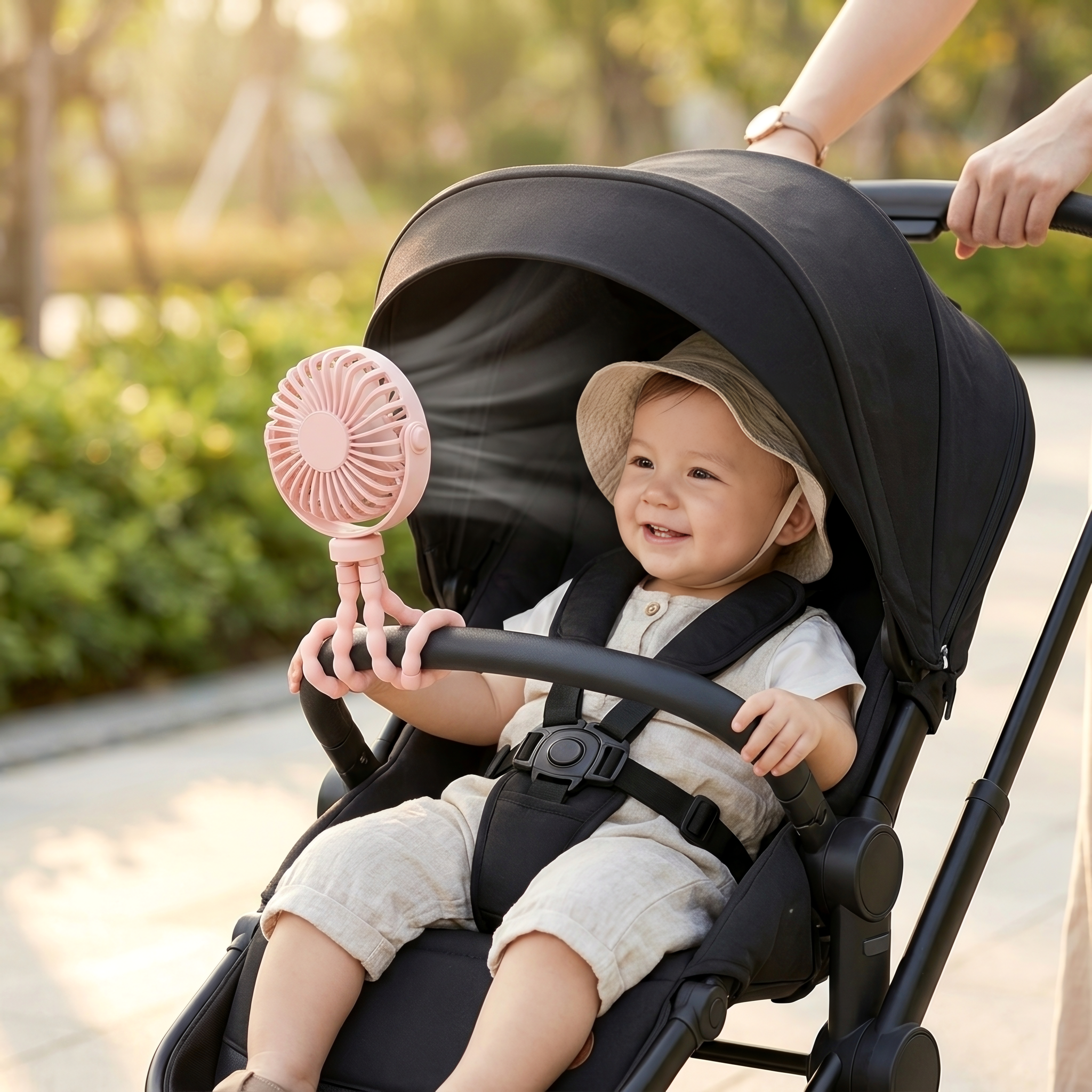 CoolGo Stroller Fan – Portable Clip-On Baby Fan