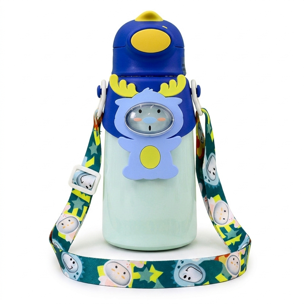 Dinosaur Baby Strap Double Lid Insulated Cup