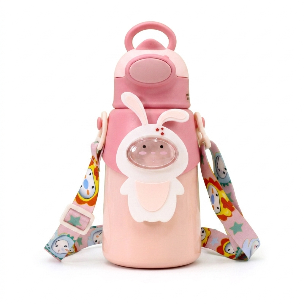 Dinosaur Baby Strap Double Lid Insulated Cup